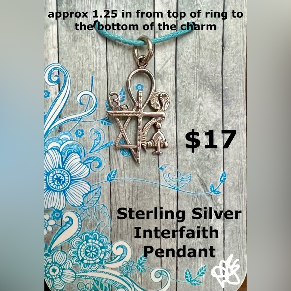 Sterling Silver Interfaith Pendant